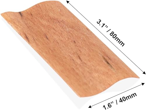 10 piezas de mechas de madera para velas con soporte miniatura 2