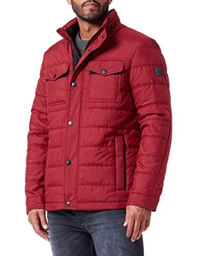 bugatti Herren 270400-29032 Jacke, bordeaux, 48 EU