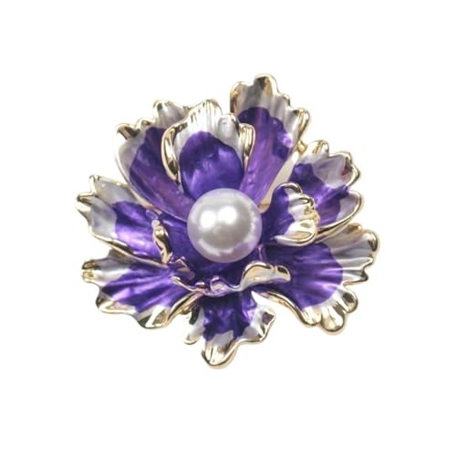Broche de peonía for mujer en forma de flor elegante accesorio de moda para solapa