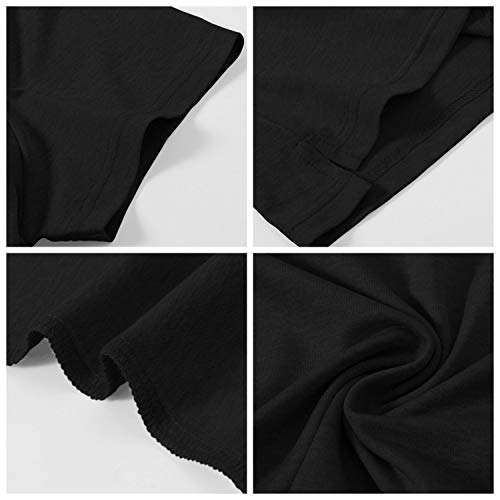 YSENTO Damen Golf Poloshirt Kurzarm Polohemd Schnelltrocknend Atmungsaktiv Sport Tennis Lady-Fit T-Shirts(Schwarz,M)