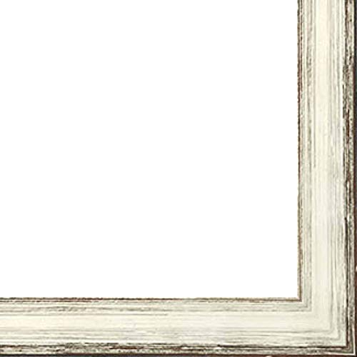 Picture Frame Moulding (Wood) 100ft Bundle - Contemporary Silver Finish - 0.75
