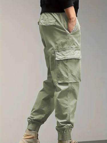Image of TagasMen's Tapered Jogger Cargo Pant || Trousers Casual Pant || Cargo Pant || Jeans Pant || Track Pant for Man ||(MC-13)