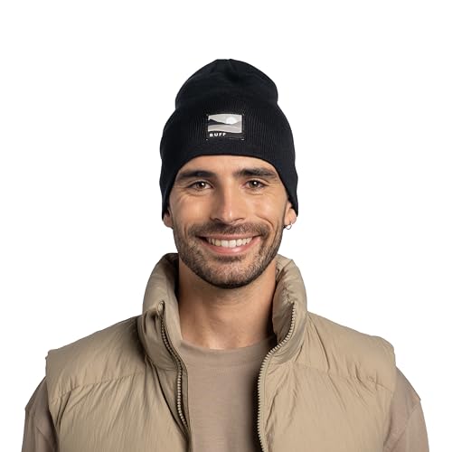 Hat Knitted Buff mixte noir en taille unique pour l'hiver - 3