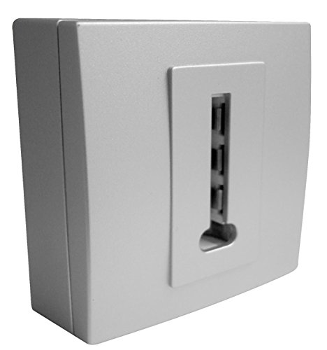 Bel'Vue Cromo montado en Parcelas Zenitech Plug Tel 8 Cover
