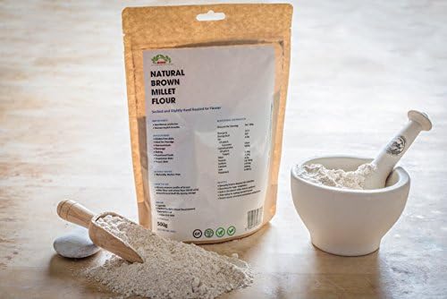 Millet Flour Finger Red ADE/Gluten-Free Natural Brown Wholegrain 500g / Just Launched!