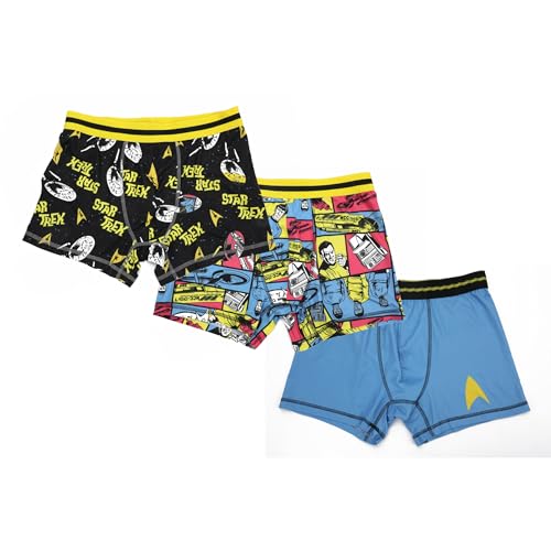 Bioworld Star Trek U.S.S. Enterprise Men's 3-Pack Boxer Briefs Set
