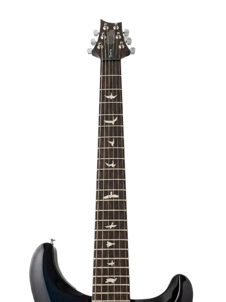 39-calowe gitary elektryczne typu Solid Body dla początkujących i dorosłych, gitara elektryczna Flamed Blue Burst z przetwornikami HH, wkładkami Bird mostkiem Tremolo, idealna do rocka ćwiczeń