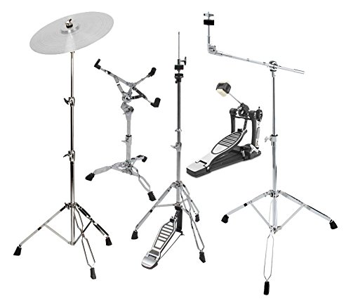 XDrum-Semi Hardware Pack (5-teilig, Galgenbeckenständer, gerader Beckenständer, Snareständer, Single Fußmaschine, HiHat-Maschine)