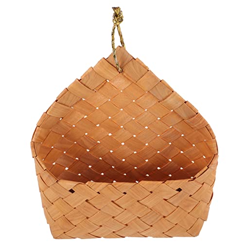 HANABASS Rattan Wall Decor Woven Flower Basket Hanging Baskets for Organizing Home Decor