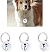 QIXIAOCYB 10pcs Cute Cat and Dog Bells Hanging Pet Christmas Jingling Bell Pet Collar Pendants Cat Adorable Decoration