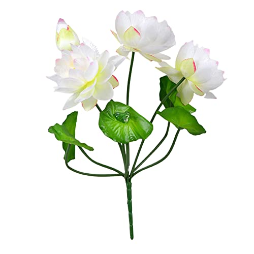 1 bouquet de fleurs artificielles réalistes faciles d'entretien 9 têtes de lys artificielles pour décoration de la maison Cover
