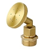 Feelers Brass Misting Spray Nozzle, 1/2" BSPF 8-Holes Atomizing Spray Garden Sprinklers Agricultural
