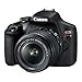 Canon EOS Rebel T7 DSLR Camera and EF-S 18-55mm is II Lens Kit Bundle with SD Card and Holster Camera Case and Accessories (3 Items)