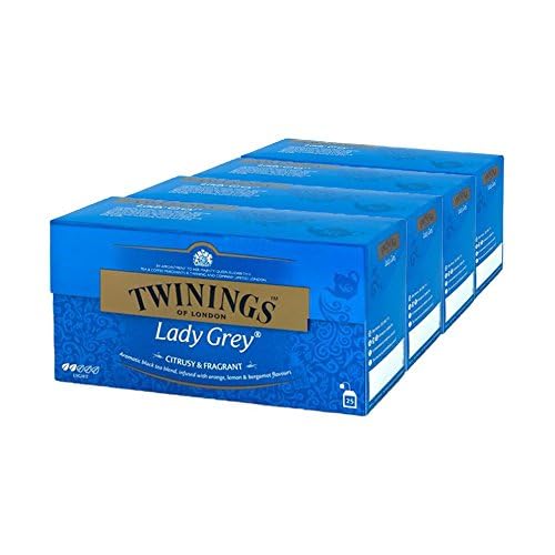 Thé Lady Grey Twinings En Vrac - Sachet 200g - Mélange Épicé Bergamote - Caféine
