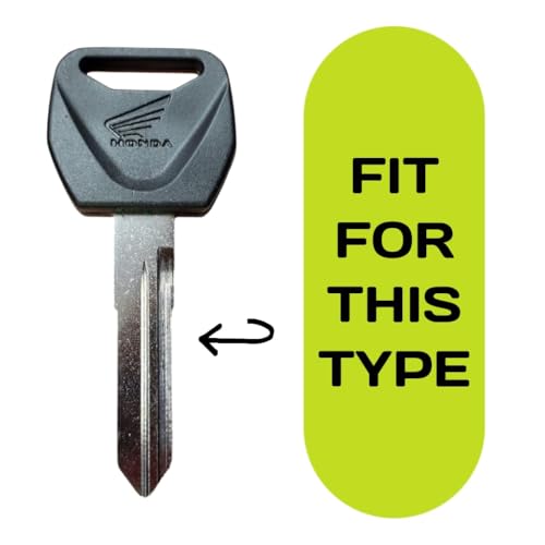 Image of Flip Key for Honda Hornet, Shine, Hiness, Unicorn Bike (Yellow) - bs4 Models only
