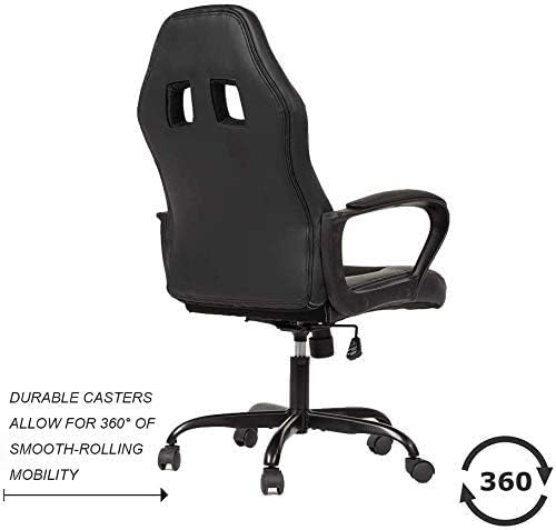 Miniatura 5 de Silla de oficina para videojuegos, silla de juegos de carreras, ergonómica para juegos de PC, silla de videojuegos de oficina resistente, silla de