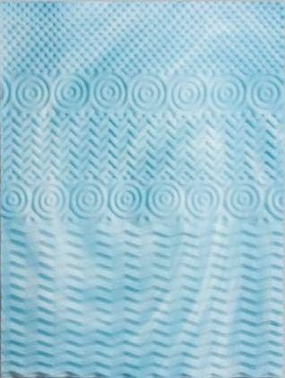 Dream Form 2-inch Orthopedic 5-Zone Gel Foam Mattress Topper Size Full