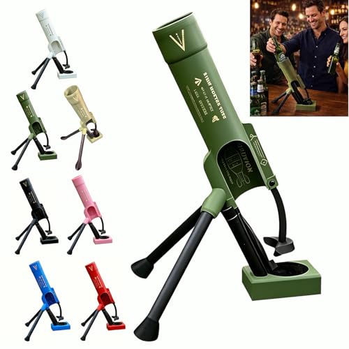 Aufgerüstet Bier Mörser Biermörser Flaschenöffner Beer Bottle Mortar Bierflaschen Suffkanone Kanone Öffner Bieröffner Saufkanone Granatwerfer Kronkorken Für Bars Regale (A für 500ML)