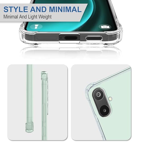 Image of CEDO Samsung Galaxy M06 / F06 (5G) Bumper Case | Soft Jel Flexible Thin Full Protection Shock Proof Clear TPU Back Case Cover for Samsung Galaxy M06 / F06 (5G) (Transparent)