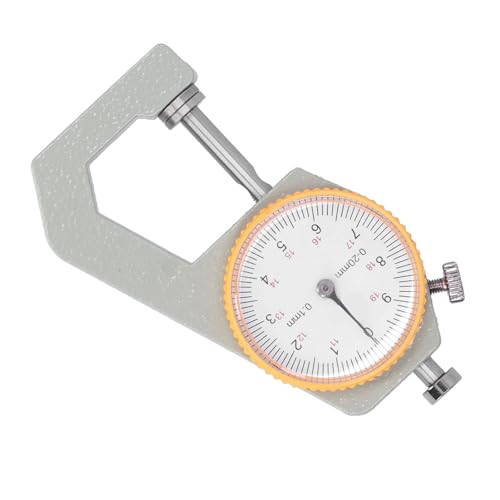 Calibrador Mecánico de Precisión para Medir Grosor de Cuero DIY, Preciso para Cuero Vegetal Tostado, para Artesanos y Manualidades (0-20 mm) miniatura 6