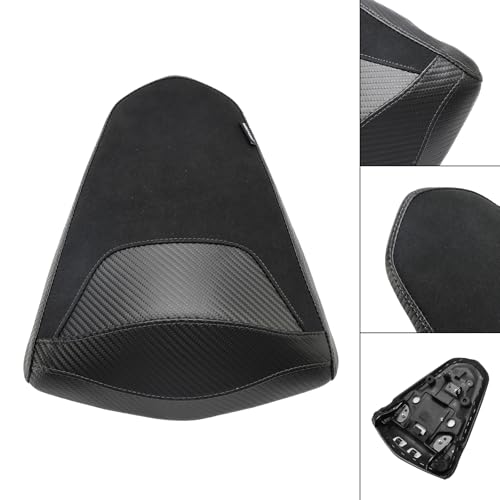 Areyourshop Black Rear Seat Passenger Cushion Flat for YAMAHA MT-03 2015-2023, YZF-R3 2015-20234