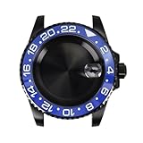 Gladiaond 1 orologio subacqueo in oro rosa da 40 mm con cassa e cinturino lucido, lunetta in ceramica for GMT NH35 NH36 NH34 NH38, vetro zaffiro(No strap 19)