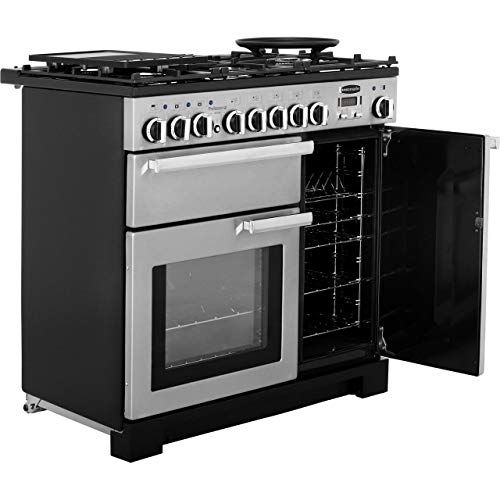 Rangemaster PDL90DFFWH/C Freestanding A Rated Dual Fuel Range Cooker -White - Image 5