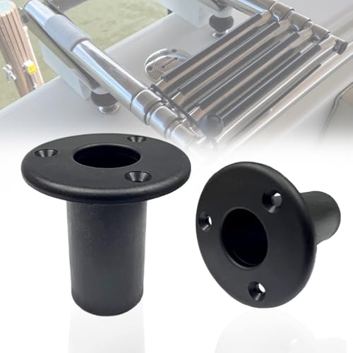 Folding Pontoon Ladders Insert Plugs - 1" Boat Yacht Hook Extra Cup Mount Replace Accessories for Telescoping Ladder Tube, 2 Pcs