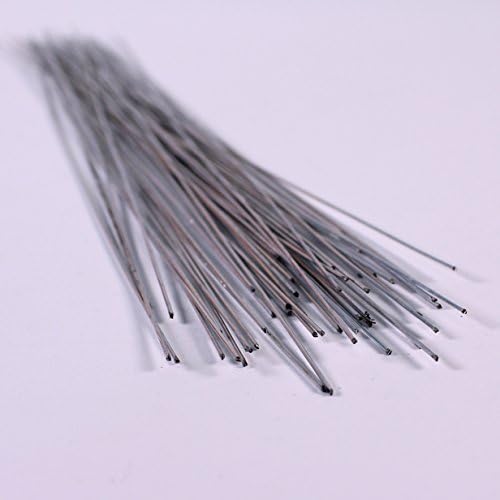 Galvanised Steel Silver Florist Wire Flexible for Modelling 30cm Long 75g Pack of 50 by BCreative ®