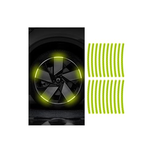 ZIPelo Reflective Wheel Stripe Stickers Green