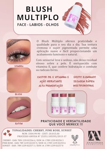 Blush stick multiplo pink rose