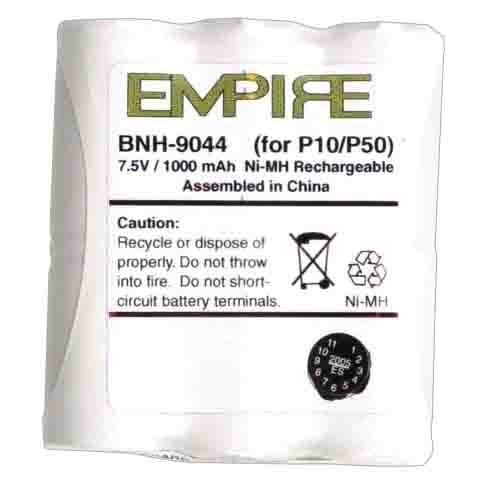 1000mA, 7.5V Replacement NiMH Battery for Motorola SP10 Two-Way Radios - Empire Scientific #BNH-9044