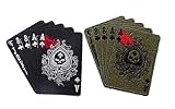 Set of 2 Dead Man's Hand Aces Full of 8's Spade Skull Iron on Out Law mc Biker Patch