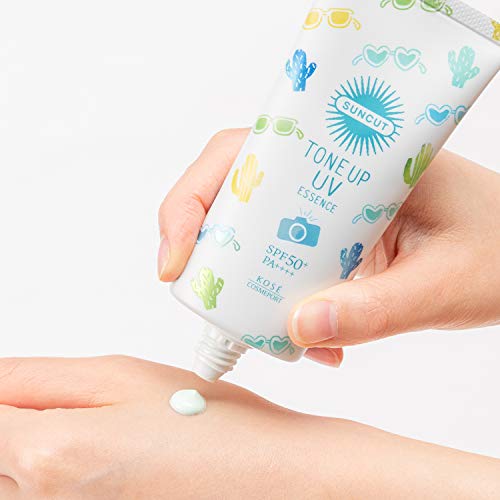Suncut Sunscreen Kose Tone Up UV Essence Mint Green Color Control Waterproof 80g - Crystal Floral Fragrance – Ansicht 5