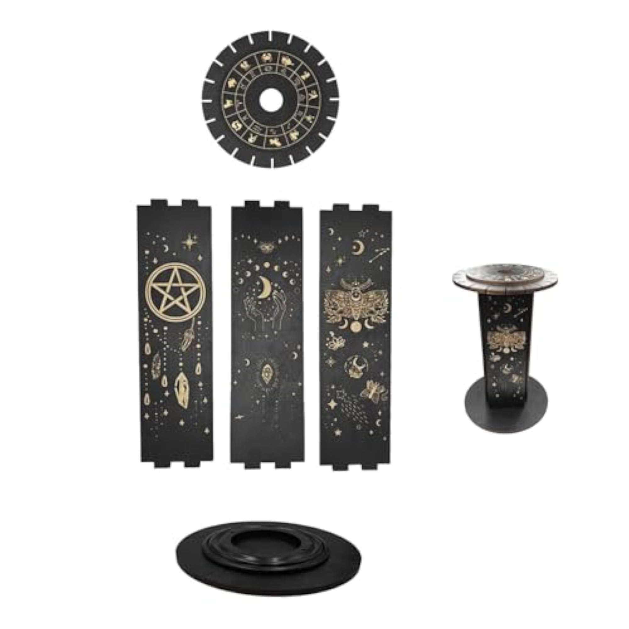 Wooden Crystal Holder for Rock Gemstones Collection
