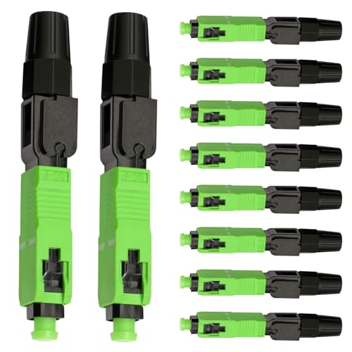 Conector rápido de fibra óptica SC APC monomodo para estaciones base de datos
