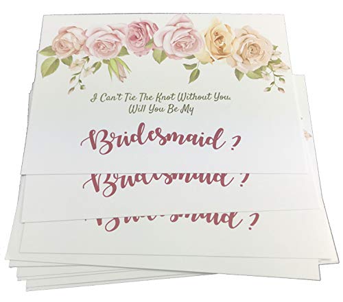 Cartes de demande en mariage uniques, lot de 16 enveloppes pour émouvoir vos demoiselles d'honneur