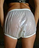  Top PVC Adult Baby Inkontinenz Windelhose Gummihose weiß gary (S)