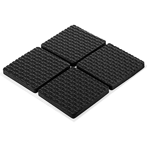 Kit 8 Unidades Protetores Pé Moveis Borracha Piso Resistente Quadrado Porta Anti deslizante Proteção