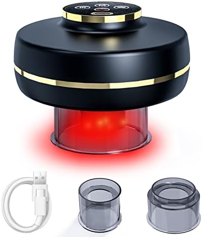 Vathery Smart Cupping Therapy Massager with 2 Cups, 12 in 1 Dynamic Cupping Therapy Set, Cellulite Massager Gua Sha Massage Tool, Suction Cup Massage Therapy for Back Neck Shoulder Leg Arm
