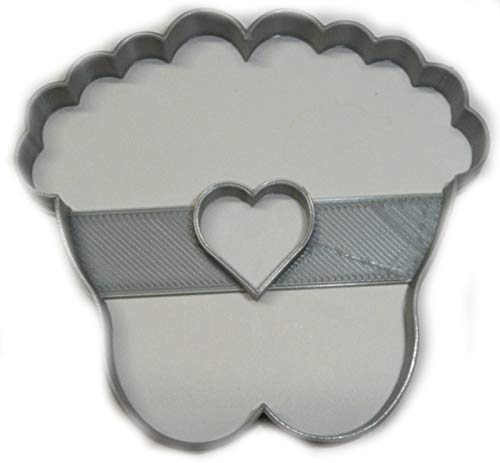 Baby Feet With Heart In Middle Foot Gender Reveal Shower Party Pregnancy Announcement Special Occasion Cookie Cutter 3D Printed Made In Usa Pr2520 #TOP27