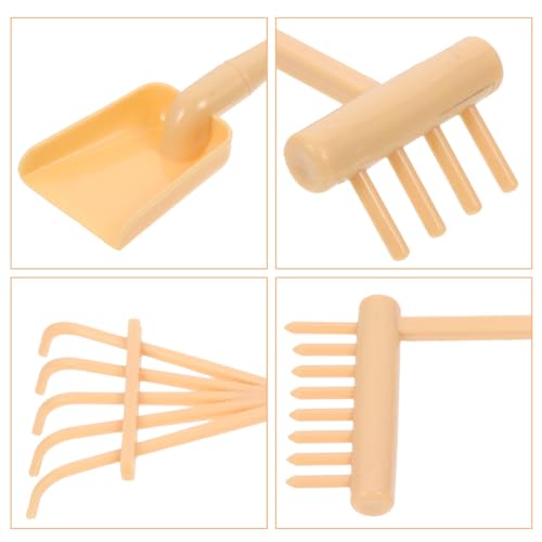 Set de 6 herramientas de jardín Zen de plástico khaki miniatura 6