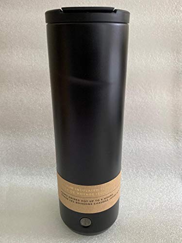Starbucks Double Wall Stainless Steel 20 oz Tumbler Traveler, Matte Black
