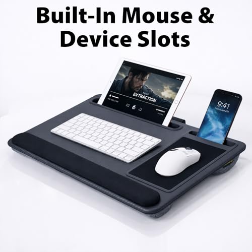 Cyberguys Comfort Lap Desk for Laptop up to 15.6 in – Black Carbon Fiber by Cyberguys! - Used condition - Image 8