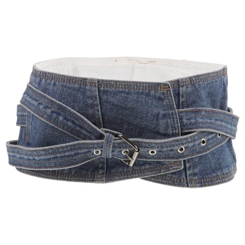 Ceinture large en denim pour robe femme corset Alipis