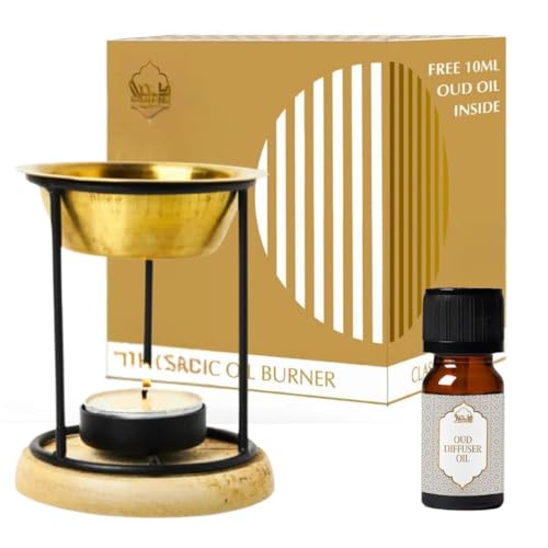 Image of Classic Essential Oil Burner by Dukhni | Candle Diffuser & Free Oud Oil