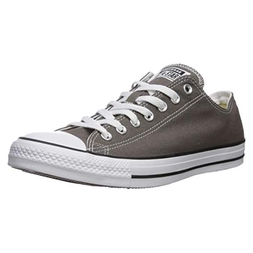 Converse Unisex Chuck Taylor All Star Low Top Charcoal Sneakers - 13.5 B(M) US Women / 11.5 D(M) US Men