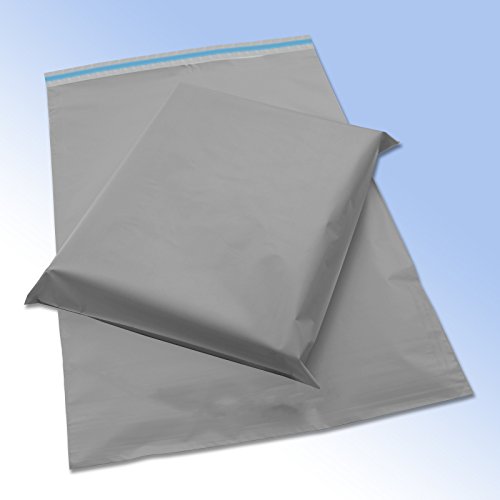 100 Grey Plastic Mailing Mail Post Postage Bags 9 x 12