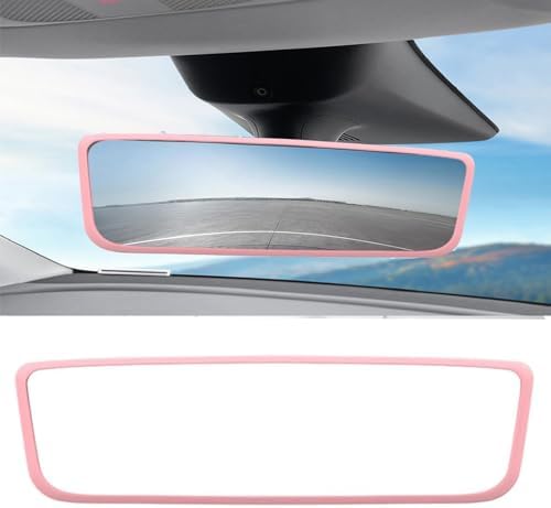 Amazon.com: Rearview Mirror Cover Pink Car Mirror Accessories ...