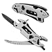 OUTU 5 In 1 Pocket Wrench Multitool Multipurpose Tools Miltitool Knife/Plier/Wire Cutter /Spanner/Screwdriver Outdoor Survival Emergency Gear
